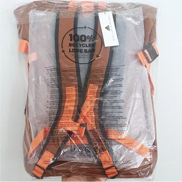 Adidas by Stella McCartney Dark Caramel Burnt Orange Backpack